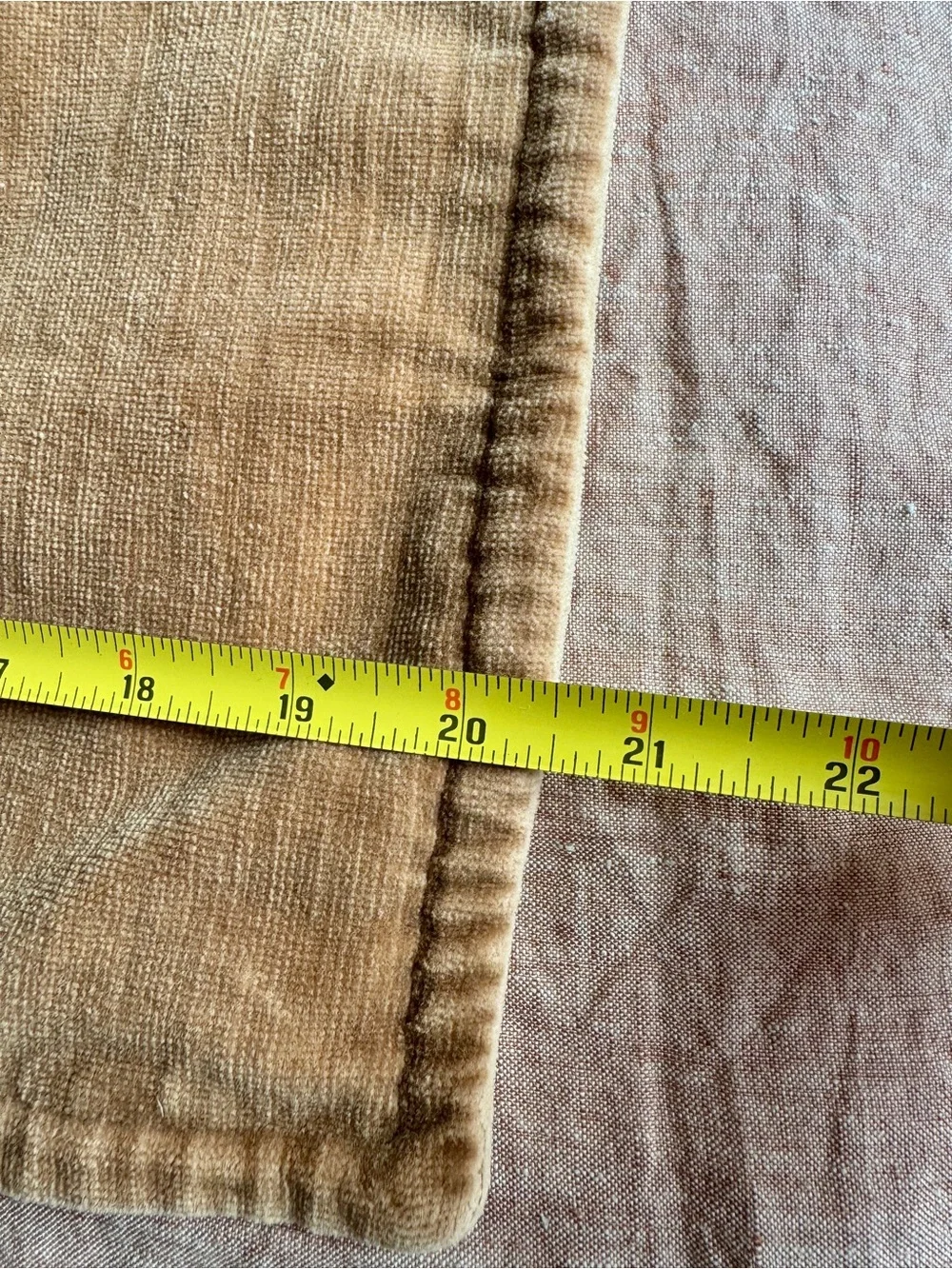 Pottery Barn Camel Velvet Pillow Cover